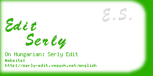 edit serly business card